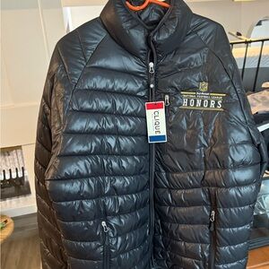 Men’s new with tags, black puffer jacket, XXL